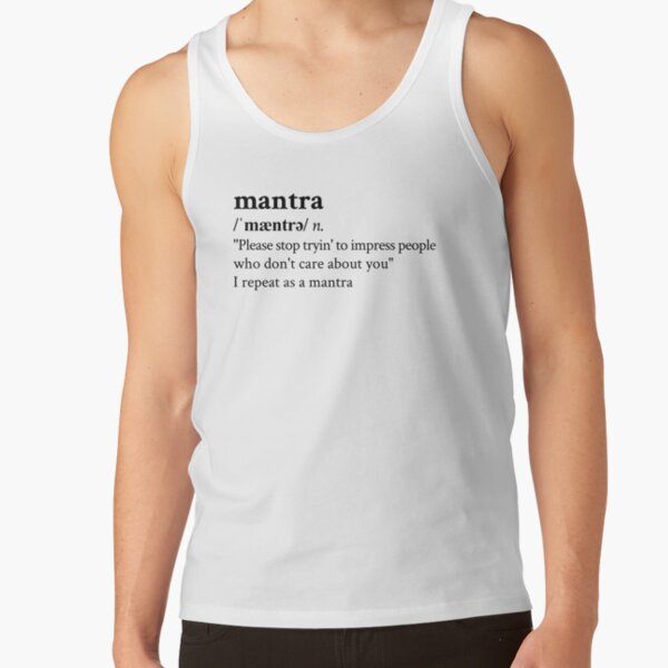 Mantra by Sam Fender Tank Top RB1412 product Offical samfender Merch