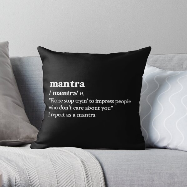Mantra by Sam Fender Throw Pillow RB1412 product Offical samfender Merch