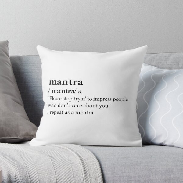 Mantra by Sam Fender Throw Pillow RB1412 product Offical samfender Merch